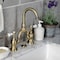 Kingston Brass Bridge Bathroom Faucet with Brass Pop-Up, Antique Brass KS7993BPL - alternate 6